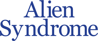 Alien Syndrome logo for Sega Master System